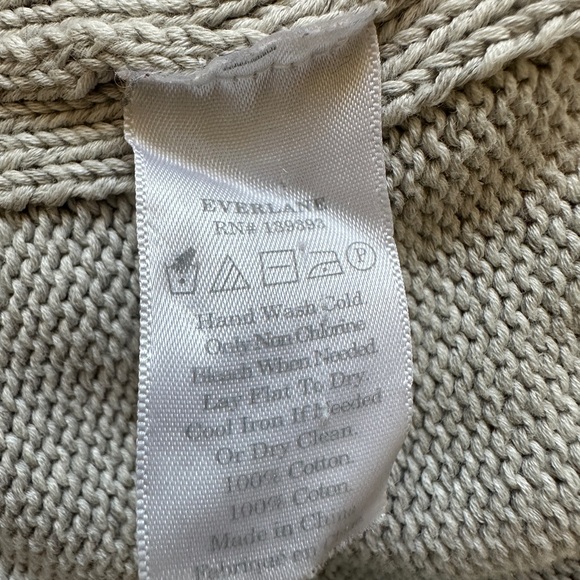 Everlane The Soft Wrap Belted Cardigan - 100% cotton, size S in heathered grey - Picture 9 of 12